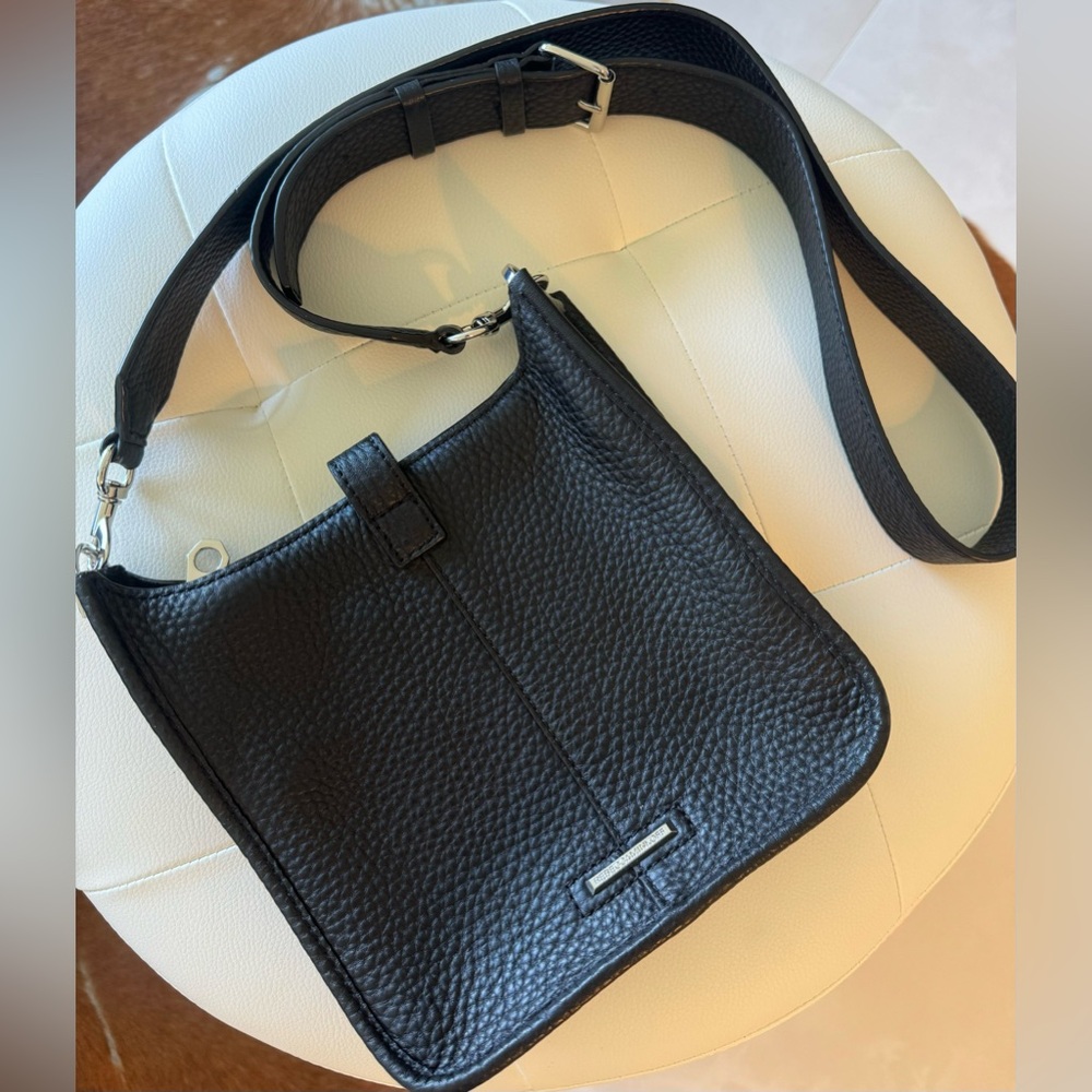 Rebecca Minkoff Genuine Leather Crossbody Black Purse